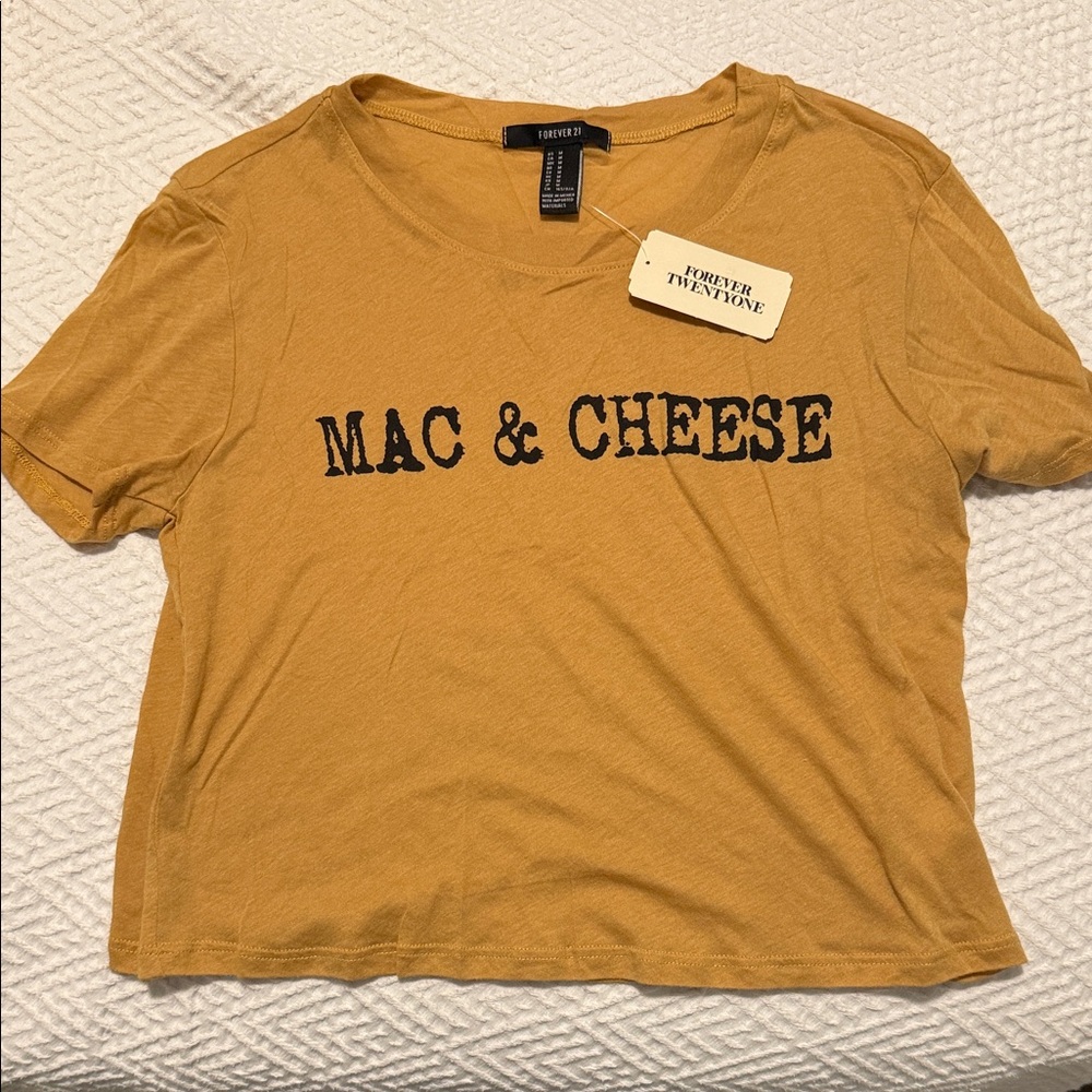 Forever 21 Mustard Graphic Tee